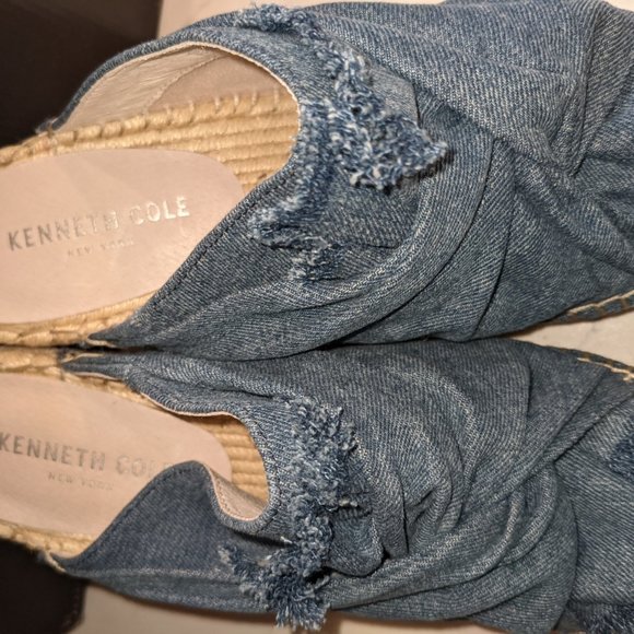 Kenneth Cole Blue Denim Espadrille US9 - Picture 3 of 6
